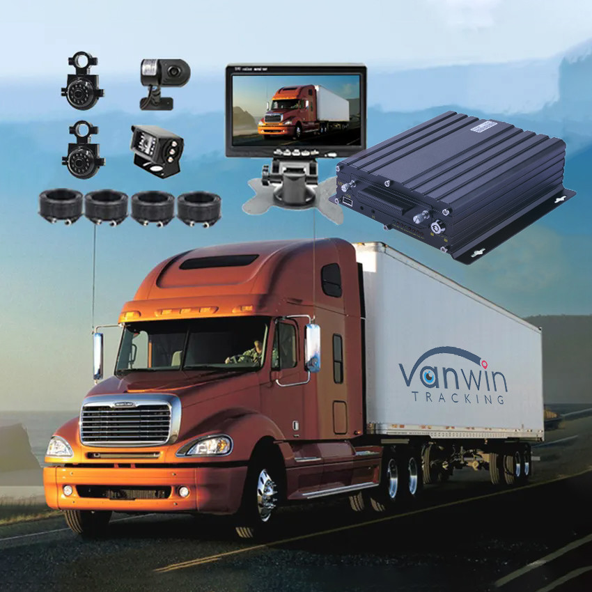 AI 4CH Car Recorder With GPS DVR 1080p Mobile DVR Car DVR Video Recorder