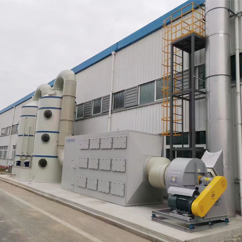 50mm Pump Wet Scrubber for Industrial Waste Gas Treatment in Fertilizer Making Machine