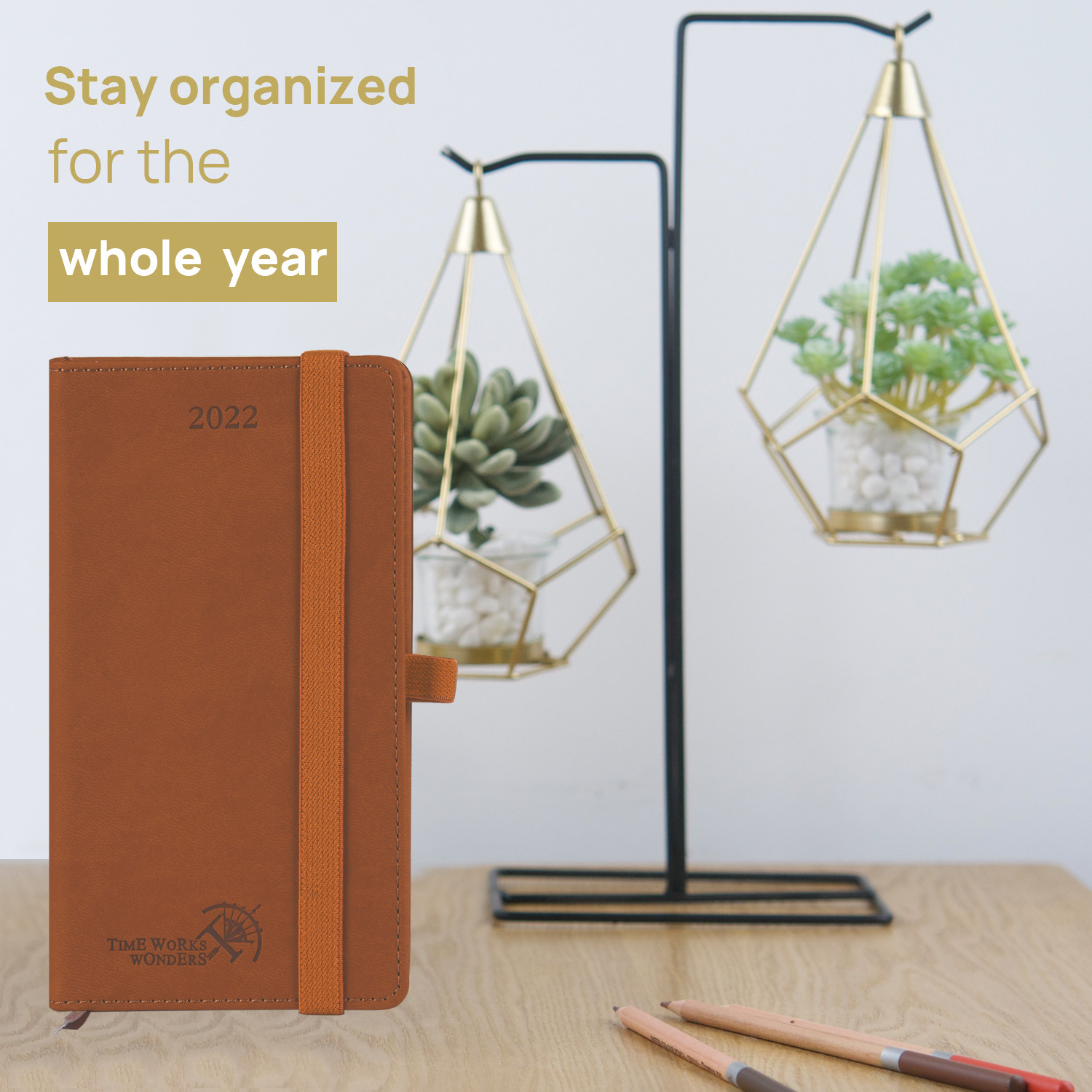 3.5x6.5 Inch Pocket Size Weekly Planner With Vertical Hourly Schedule