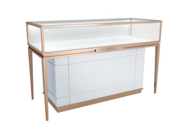 Metal Stainless Steel Jewelry Store Showcases Jewelry Display Furniture