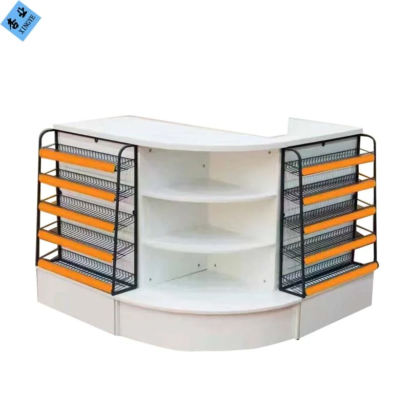 CE Certificate Supermarket Bill Counter Eco Friendly Checkout Counter