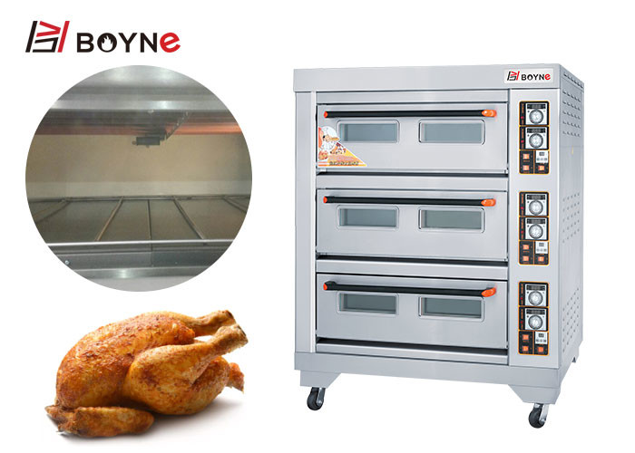 CE Commercial Bakery Kitchen Equipment Stainless Steel Deck Oven