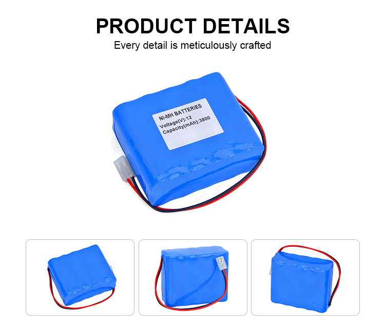 Hot Sale Rechargeable Nickel Metal Hydride Battery 12v 3800mah 2000mAh 3000mAh Nimh Battery Pack