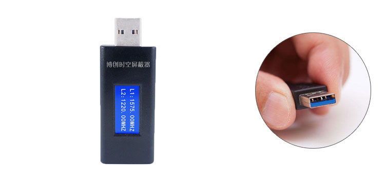 Anti eavesdropping, anti positioning and anti shielding USB GPS signal jammer is a portable on-board GPS jammer