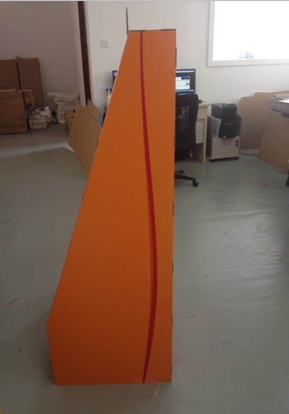 BWCD201920 Corrugated Tiers Display Recyclable Cardboard Floor Display Stands