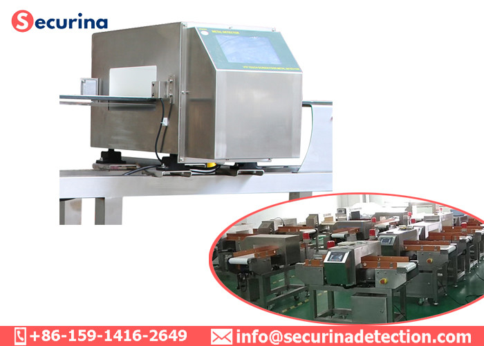 Food Processing Metal Detectors , Conveyor Belt Metal Detector For Security Inspection