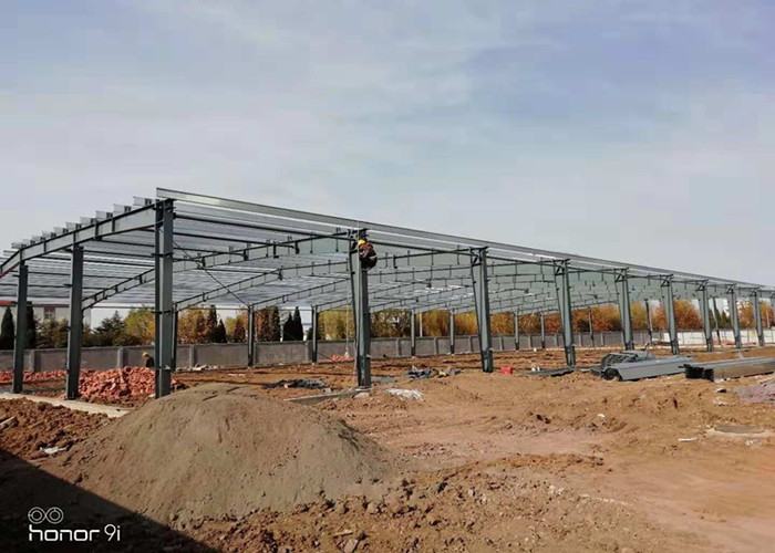 Welding galvanized prefabricated light steel workshop building light gauge steel structure construction