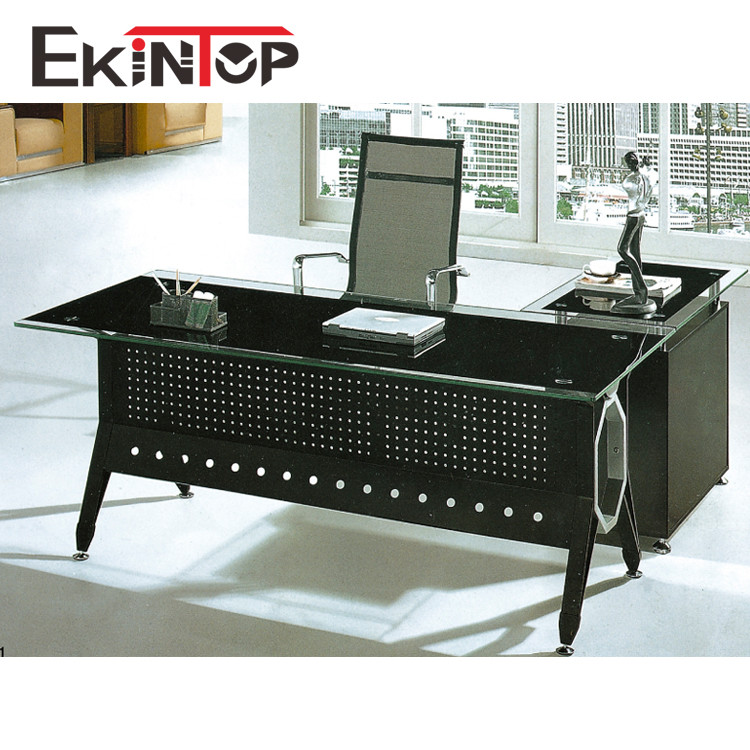 Office Executive Glass Desk Convertible Modern Style Multifunctional ODM