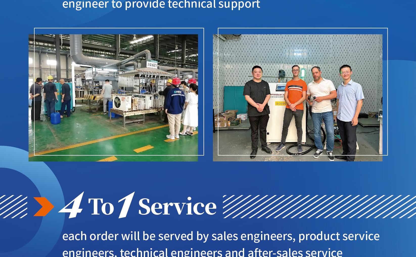 PLC Refrigerant Gas Filling Machine R134a R410a Automatic AC Recharge Equipment