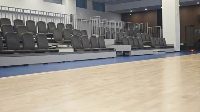 Steel Platform Telescopic Seating System in Grey or Black Color for Customizable Needs
