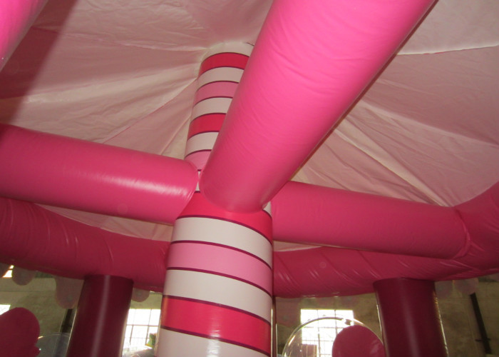 Round inflatable jumping house Merry-go-round inflatable bouncer inflatable princess bouncy castle