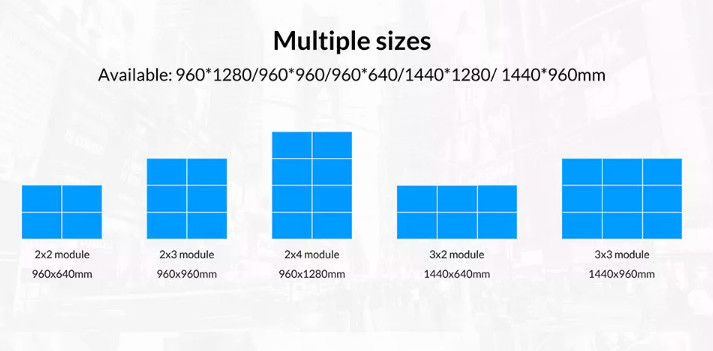 High Brightness Outdoor Led Display Screen P8 P4 Panel For Advertisement