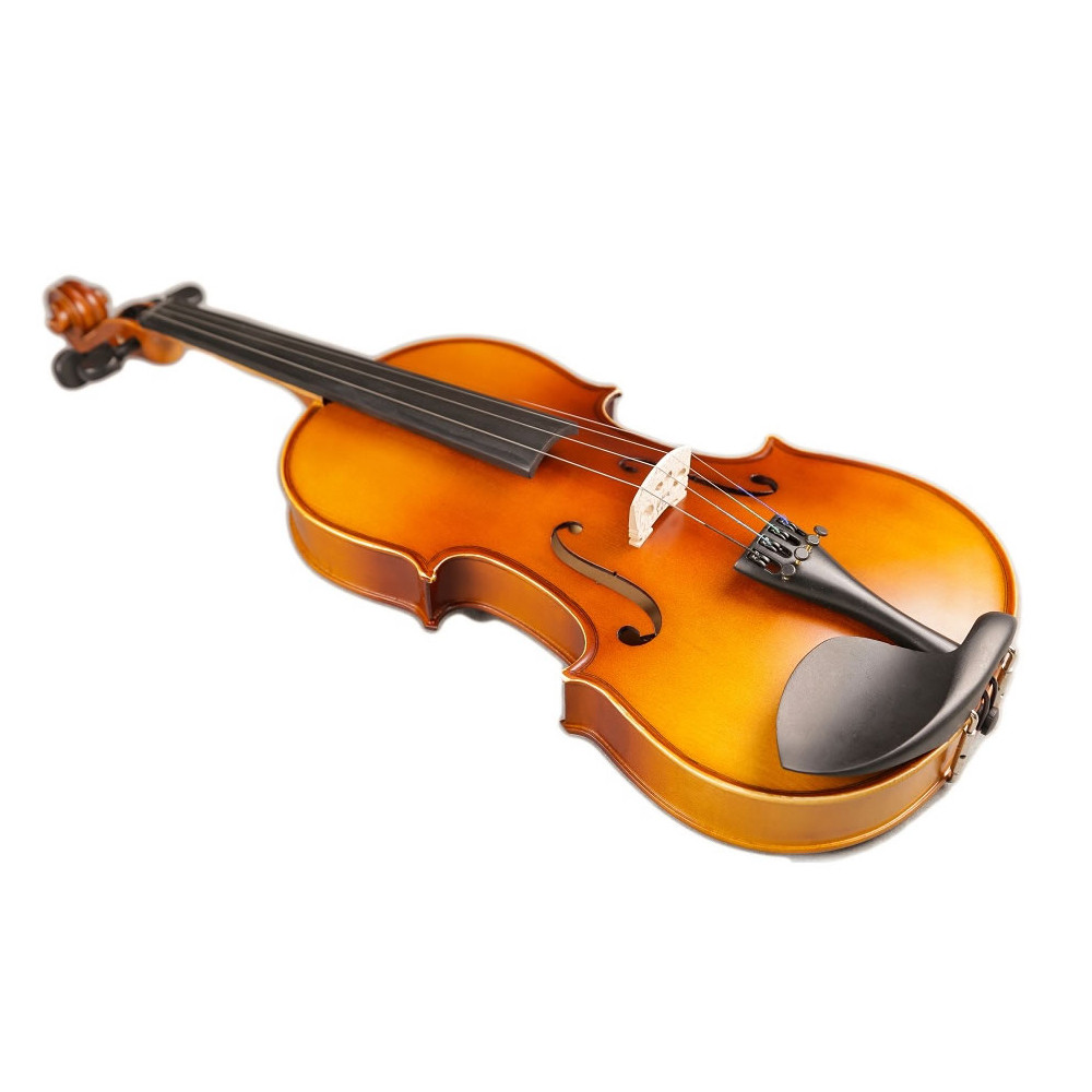 Hot Sale 4/4-1/8 Size Plywood Body with Very Nice Flamed Veneer on Top Student Violin