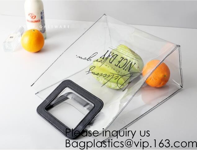 Clear Zipper Pouch with Strap Makeup Bag PVC Cosmetic Pouch,Printing Clear k Cosmetic PVC Pouch, bagease, bagplast