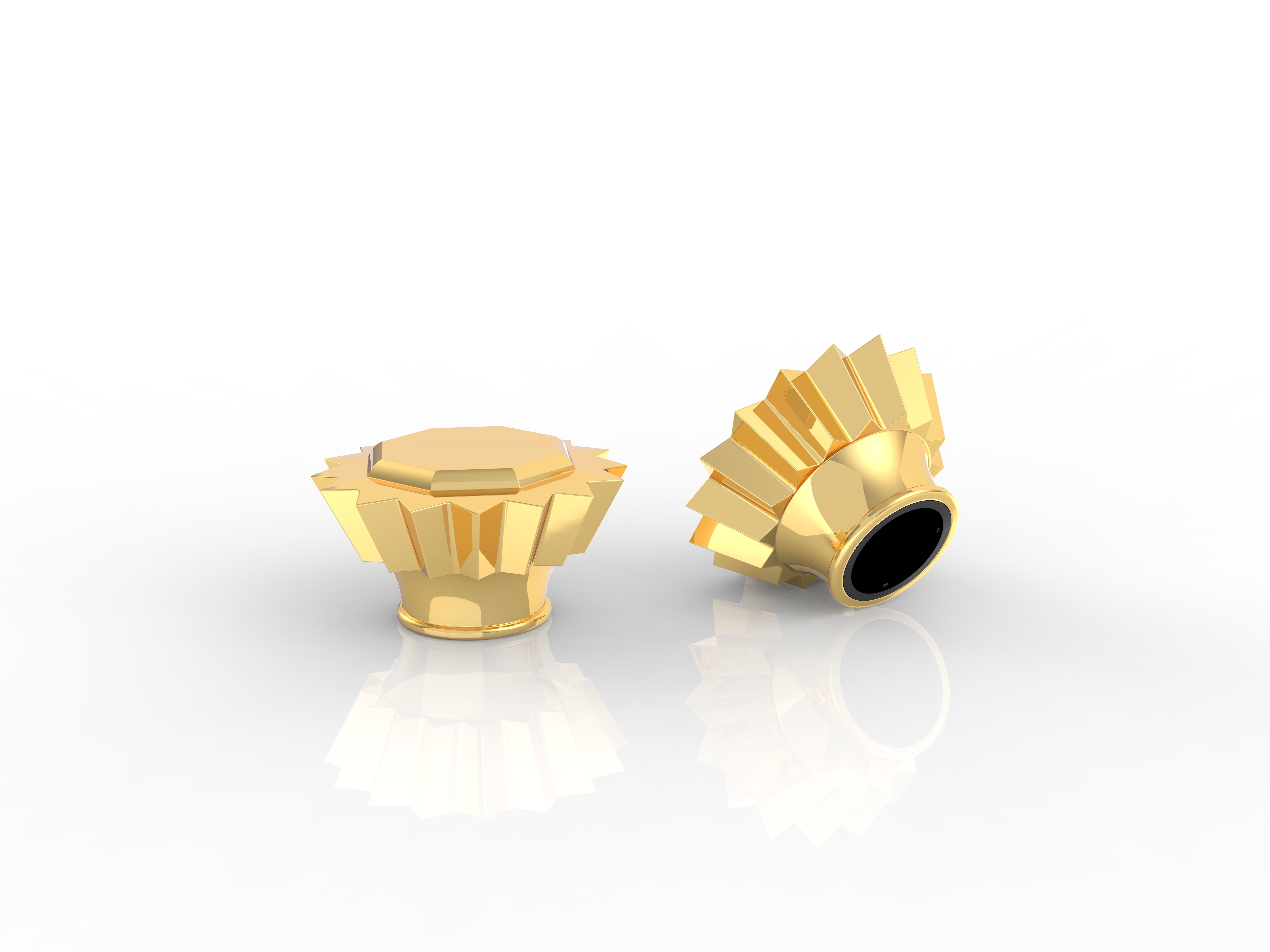 Custom Eco-friendly Zamak Perfume Caps in Various Styles for Sustainable Packaging