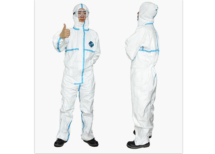 Disposable Medical Non-Woven Siamese Isolation Clothing PE Film Breathable Protective Film Isolation Clothing