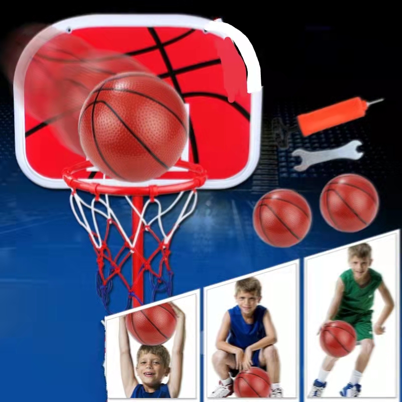 Indoor And Outdoor Iron Basketball Hoop Adjustable And Safety For Boys