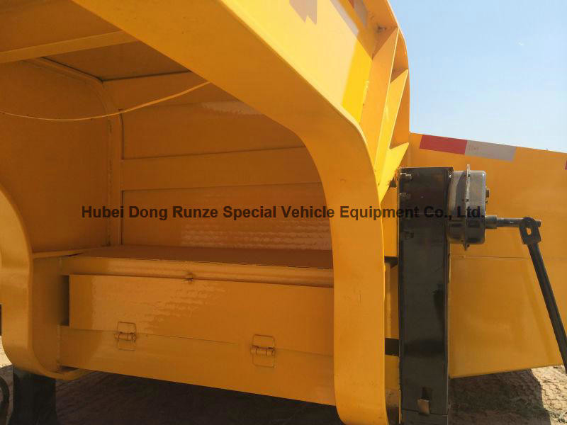 13m Low Price Low Bed Truck Trailer 3 Axle 3m Width 45 - 60 ton