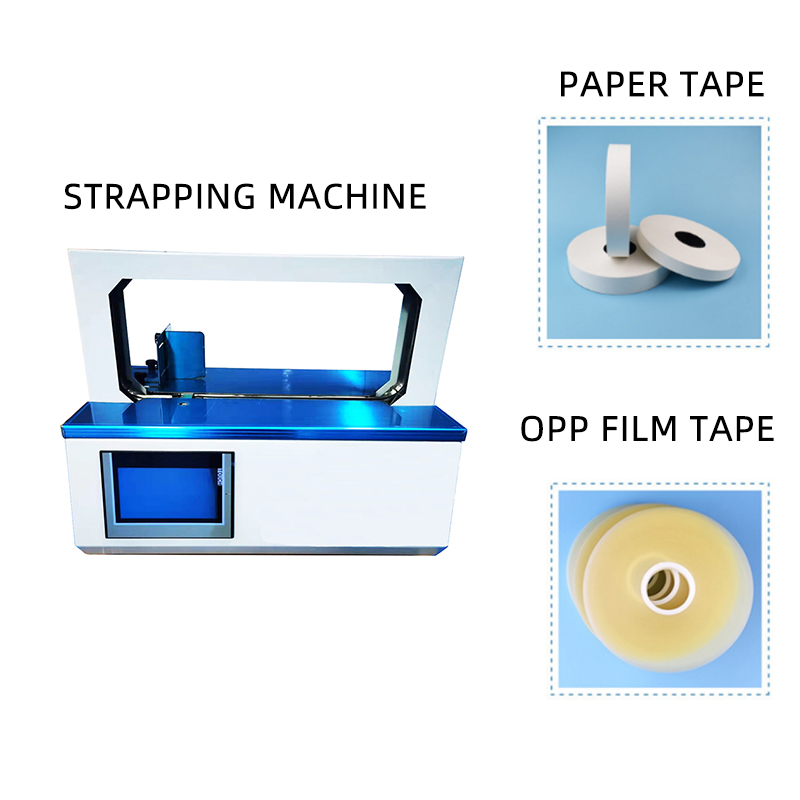 Automatic Small Product Sealing Stick Tape Strapping Packaging Machine For Small Business