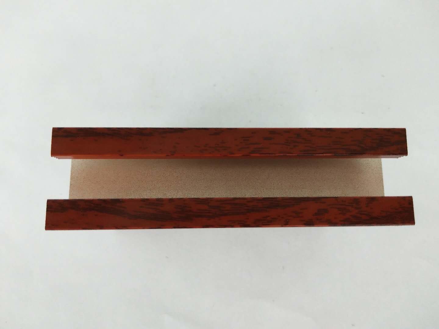 Wood Grain Imitating Finish Aluminium Window Profile High Coating Hardness