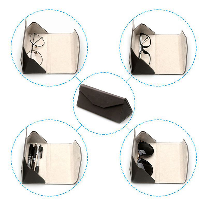 Custom Printed Foldable Eyeglass Case Excellent Impact Resistance
