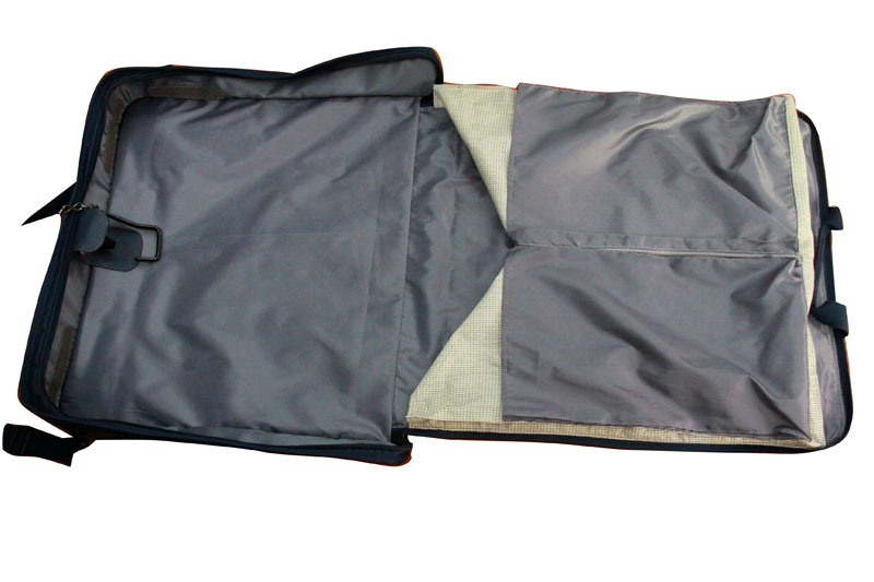 Dark Blueoxford Shouder Reusable Carrier Bags For Men's Suit Garment