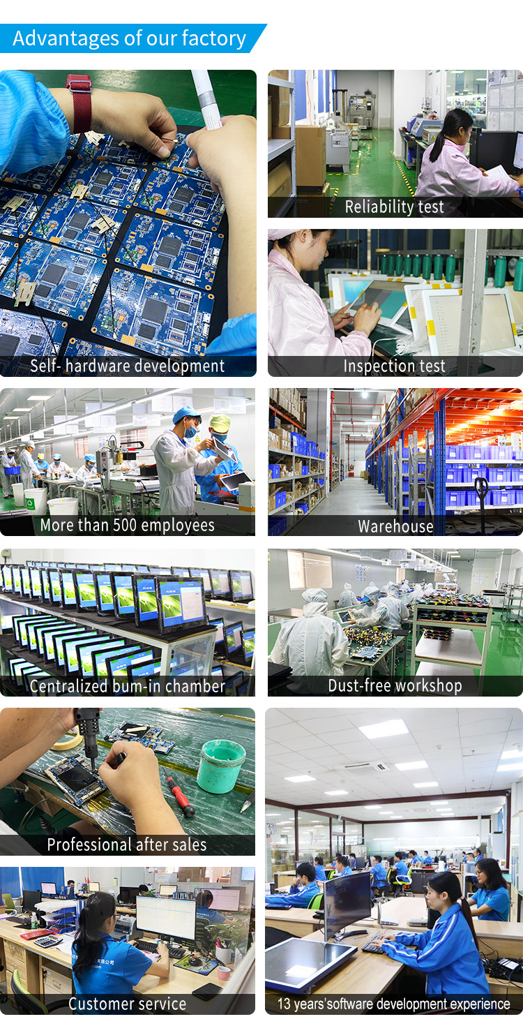 Free Standing L Type Desktop Digital Signage With 8 Inch Full HD IPS Screen