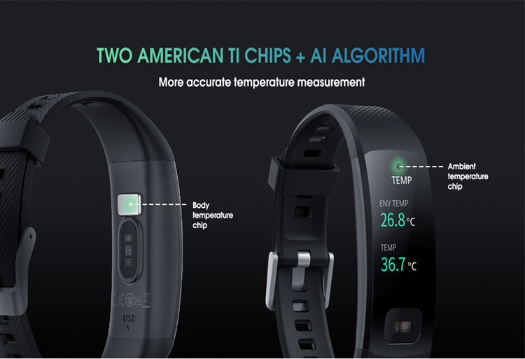 Color Display Blood Pressure Sleep Tracker Bracelet