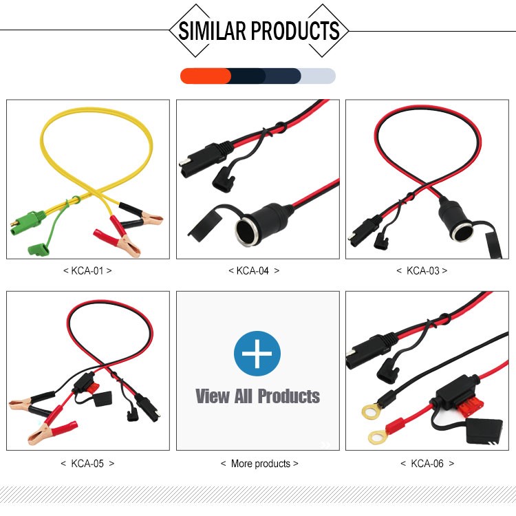1M Spt-2 12V 24V Solar Power Cable Car Cigarette Lighter Male Adapter To 2 Ring Terminal