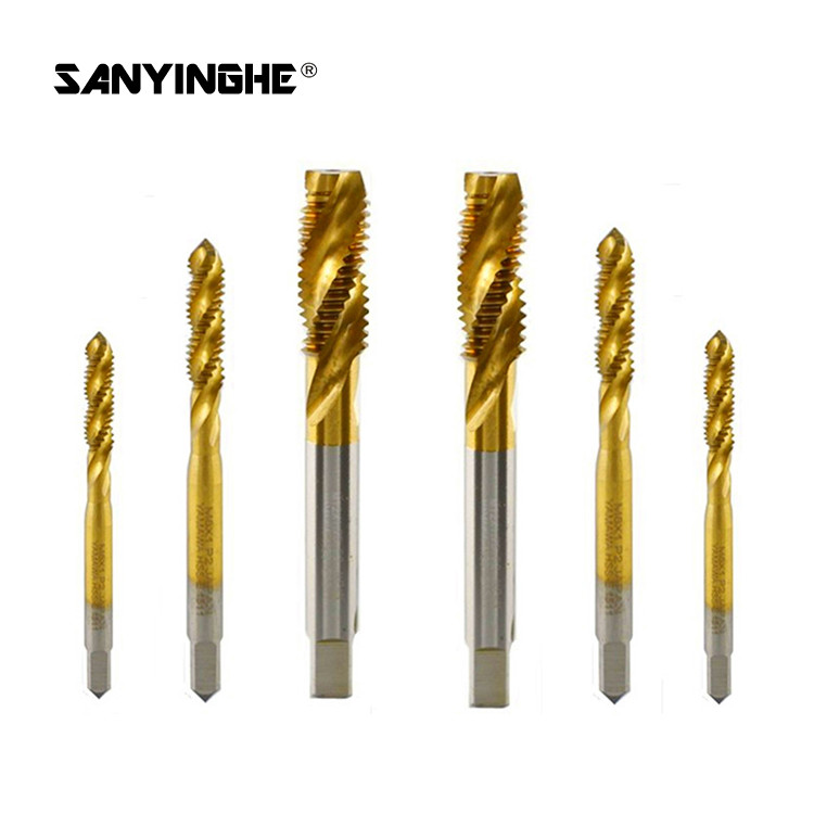 High-Speed Steel Titanium Plating Machine Tapping Screw Tap Chip Removal Tap Yellow High-Performance Tap