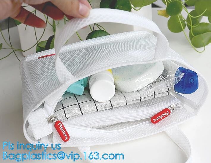 polyester outdoor tote beach mesh bag for women/fashion nylon mesh shopping handbag, Nylon Mesh Beach Bag, carry, wallet