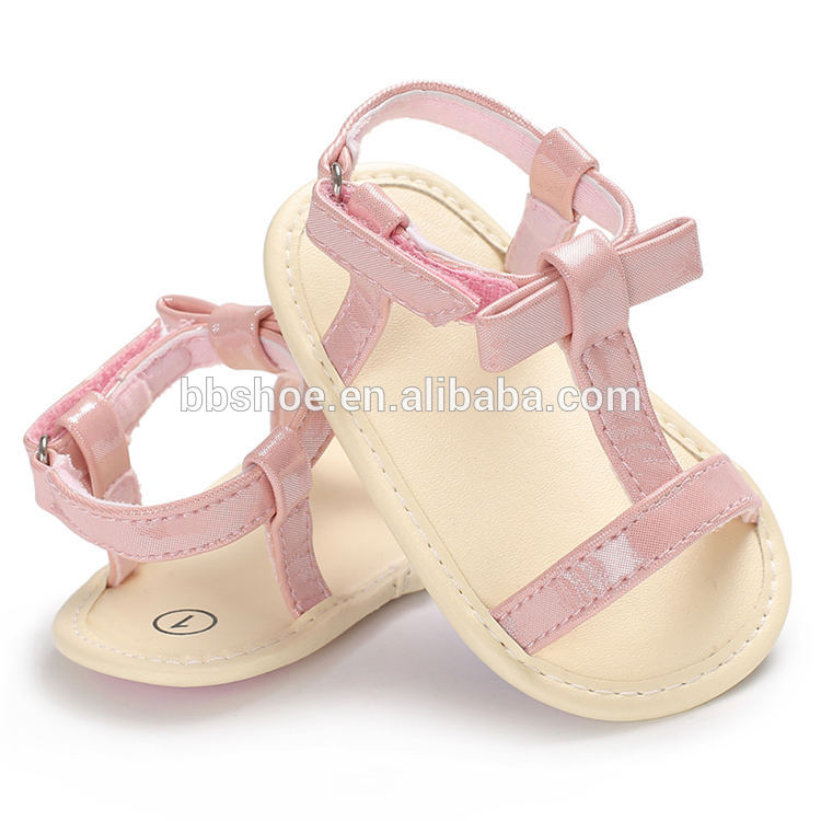 Concise style t-strap soft-sole 0-2 years boy and girl sandals slippers baby