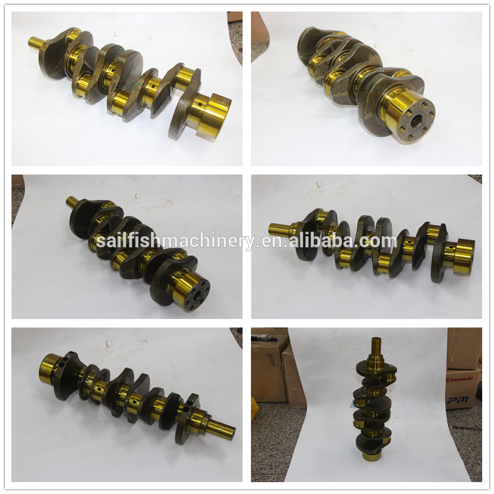 Excavator Crankshaft For Engine L3e 3le1 4LE1 Excavator Engine Parts 8-97115177-0