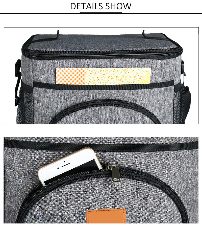 Large Capacity Oxford Picnic Lunch Insulated Cooler Tote Bags