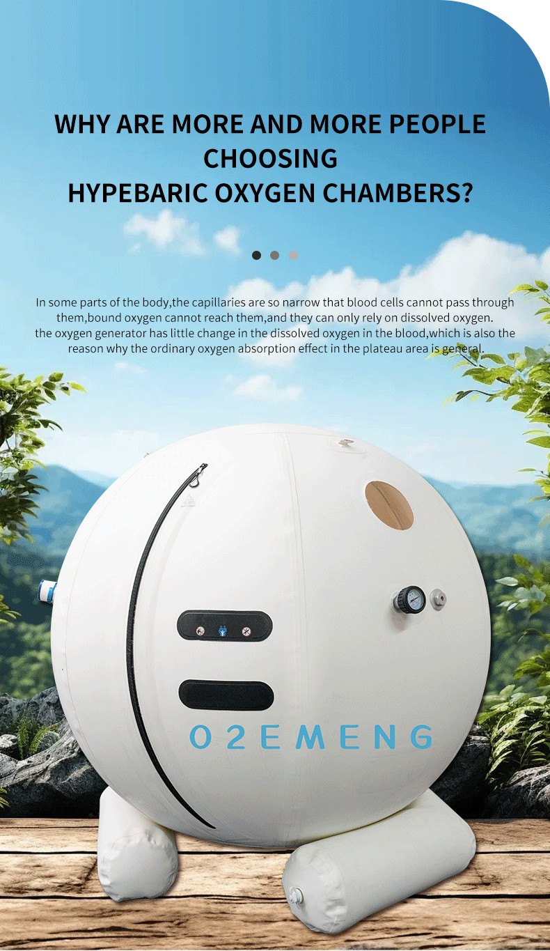 Oxygen Therapy Soft Sitting Hyperbaric Chamber 1.5-2.0 ATA Pressure 150x150x150cm Size