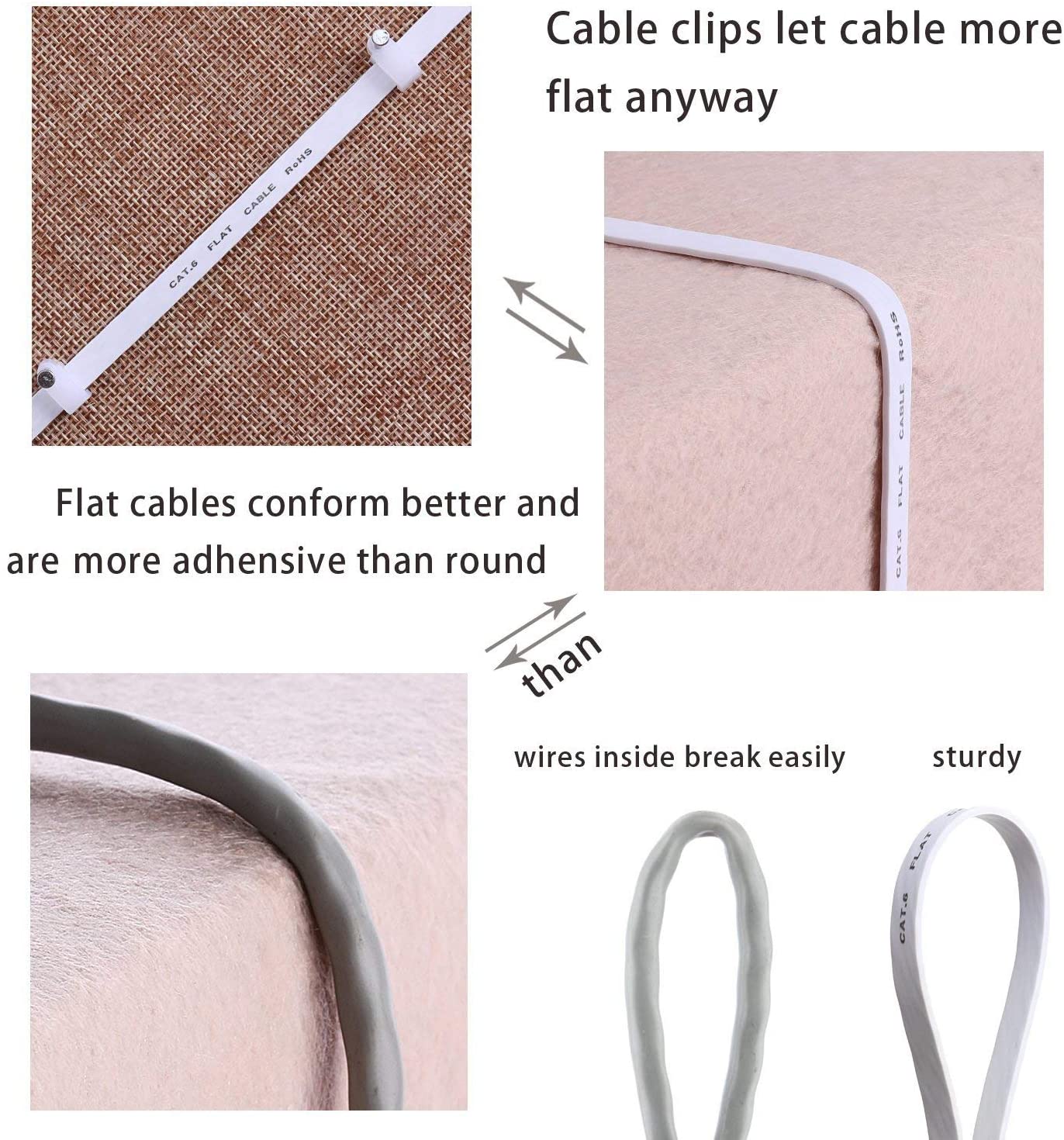 Metal Shield Lszh Ethernet Network Cable 1m Cat6 Flat Patch Cord