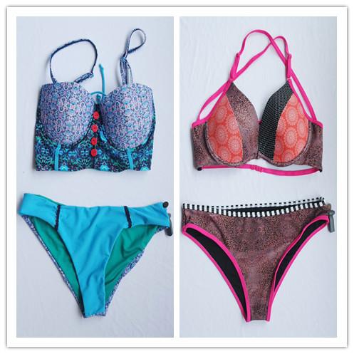 Quality New arrivals 80%NYLON 20%SPANDEX fabric assorted colors fashion sexy printed swimsuit lady bikini for sale