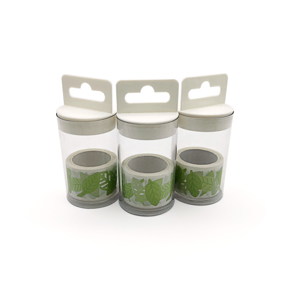 washi tape round box package