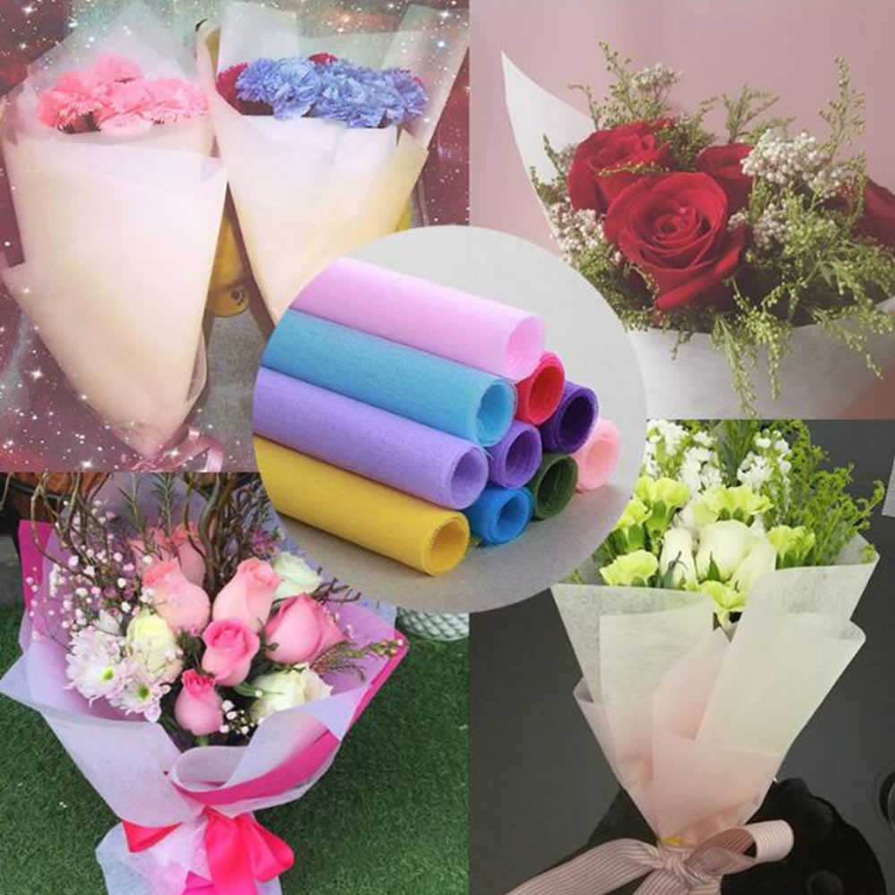 Wood Pulp Multicolor Wrapping Paper For Fruit Flowers Decoration