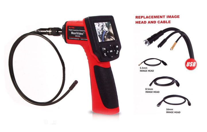 Autel Maxivideo MV208 Digital Videoscope with 5.5mm Diameter Imager Head Inspection Camera