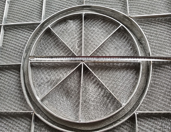 Circle Copper Mesh Pad Mist Eliminator For Scrubber OEM ODM