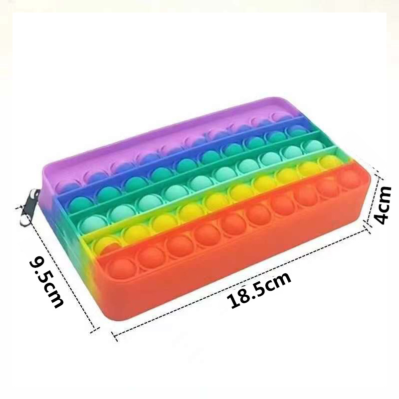 185*95*40cm Food Grade Silicon Bubble Pencil Bag for Unisex Sensory Push and Storage