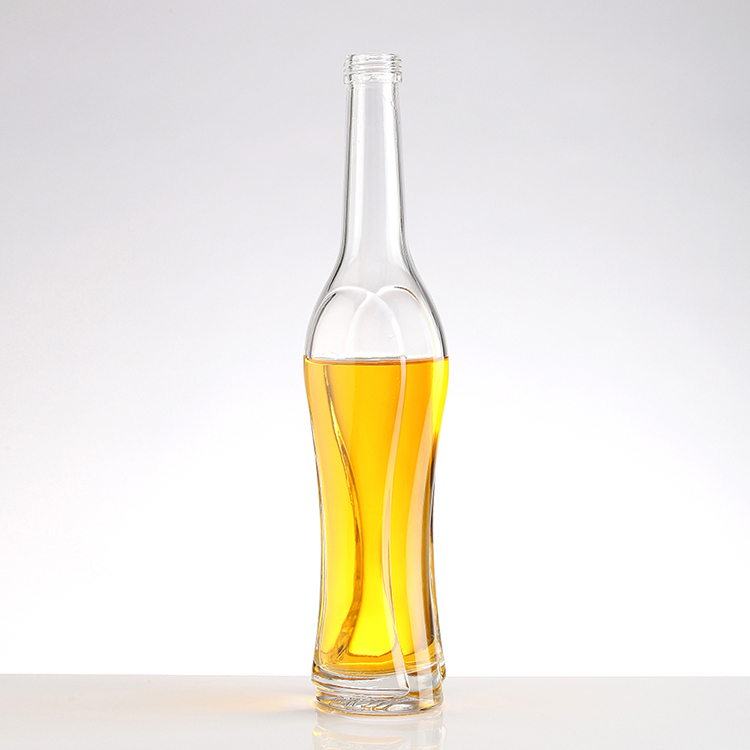 Base Material Super Flint Glass Custom 250ml 500ml 750ml Brandy Bottle With Cap