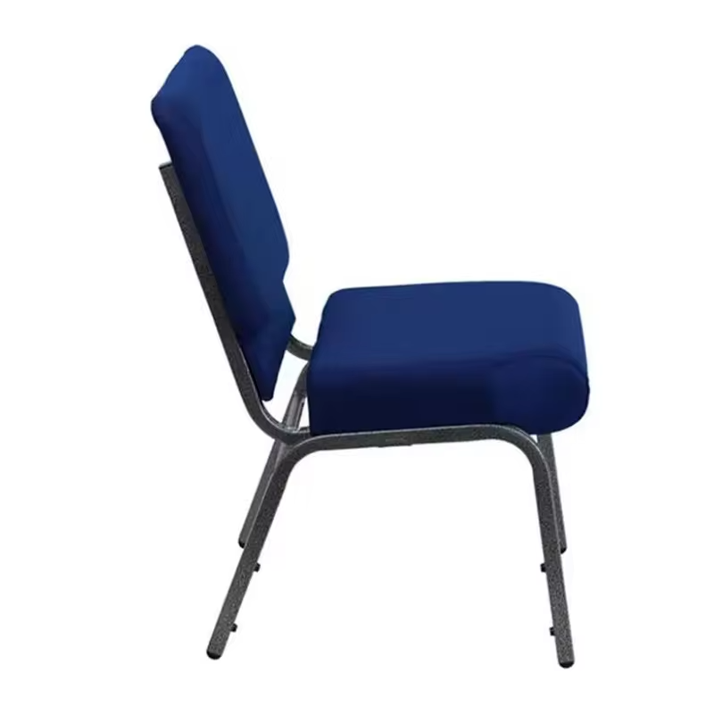 Theater Padded Church Chairs Navy Chairs For Church Fellowship Hall