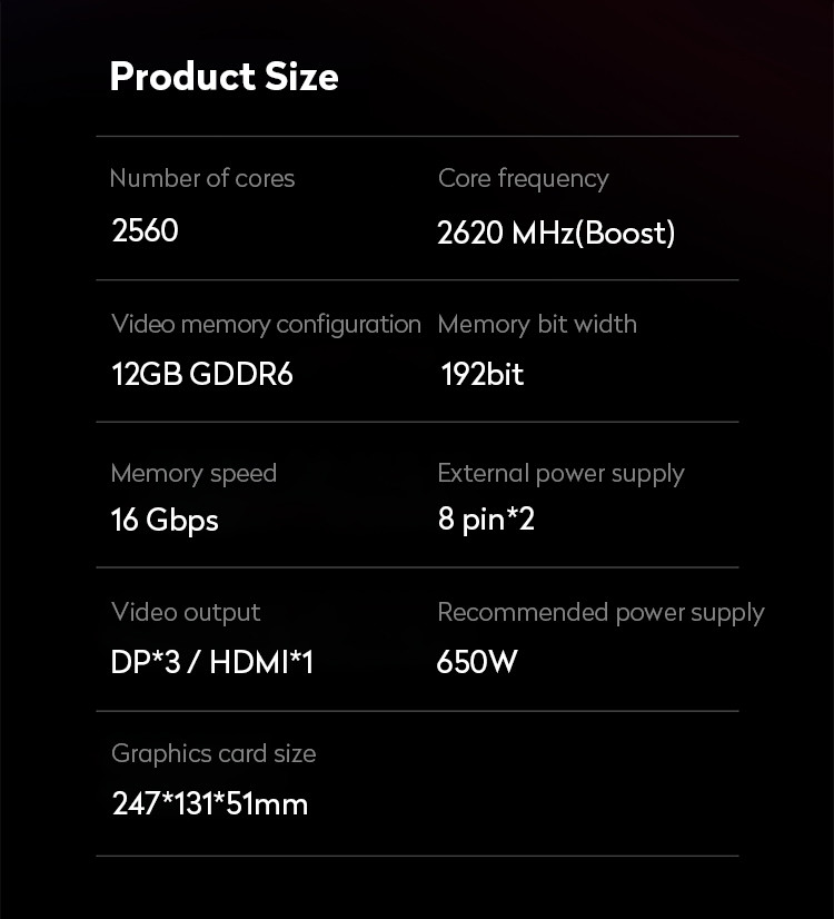 Professional Computer Graphics Card Radeon RX 6700 XT MECH 2X 12G OC Gaming Graphics Card