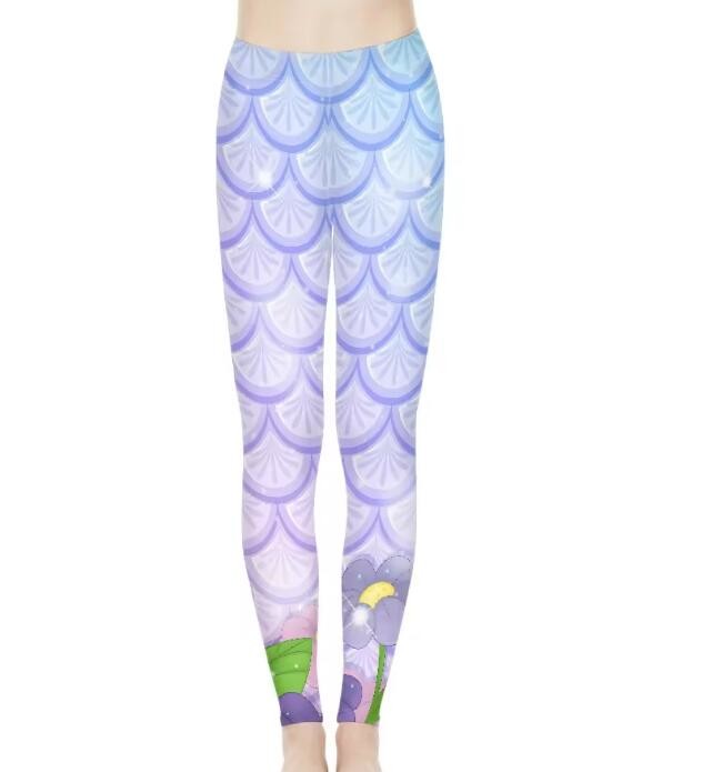 Stretchy Print On Demand Sublimation Printing Leggings Women'S Long Yoga Pants