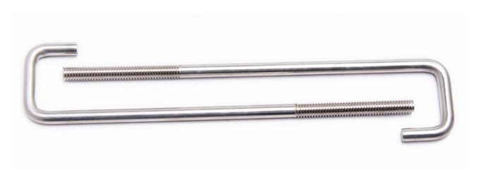 M6-M24 Threaded Galvanized Foundation Bolts J Bolts For Roofing Sheets