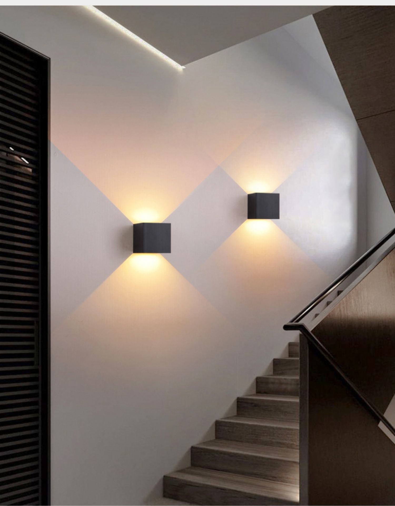 6w Exterior LED Wall Light Fixtures For House Garden IP65 100x100x100mm