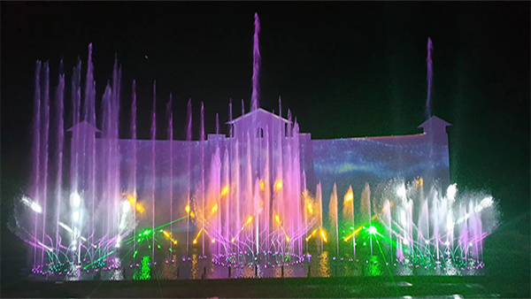 Stone Garden Products High Spray Dancing Fountain For Outdoor Public Display