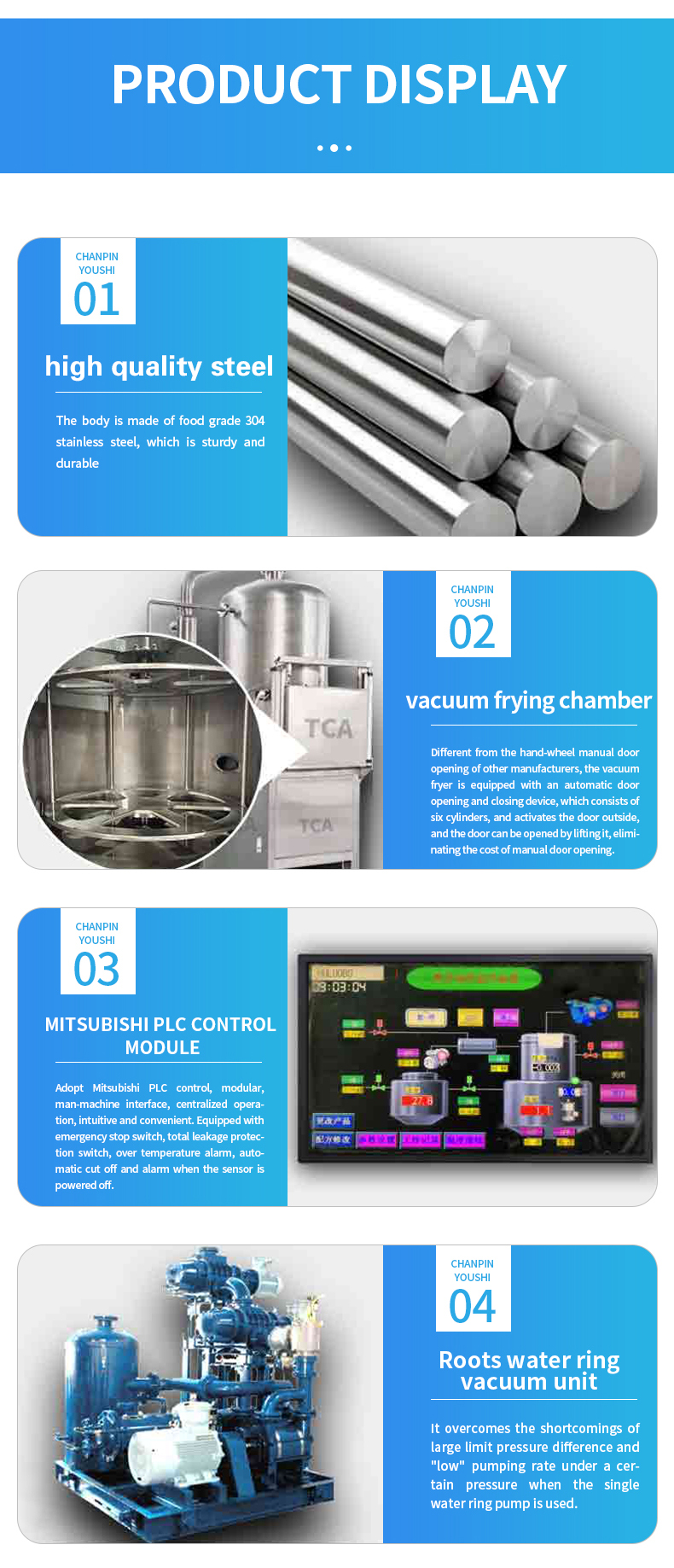 Vegetable Fruits Vacuum Frying Machine Automatic 4800*3200*3200mm